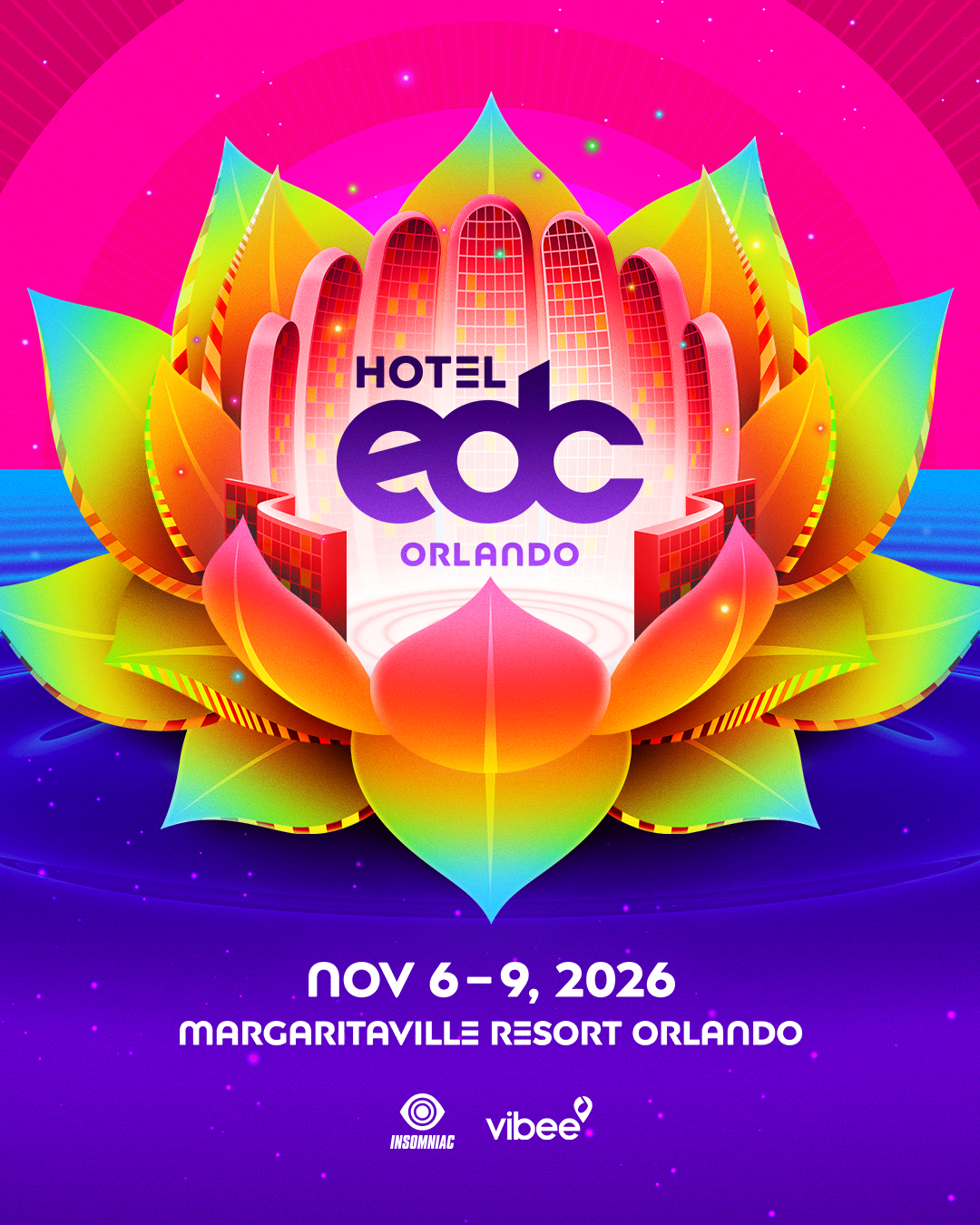 INSOMNIAC E VIBEE ANUNCIAM A PRIMEIRA EDIÇÃO em orlando NO MARGARITAVILLE RESORT