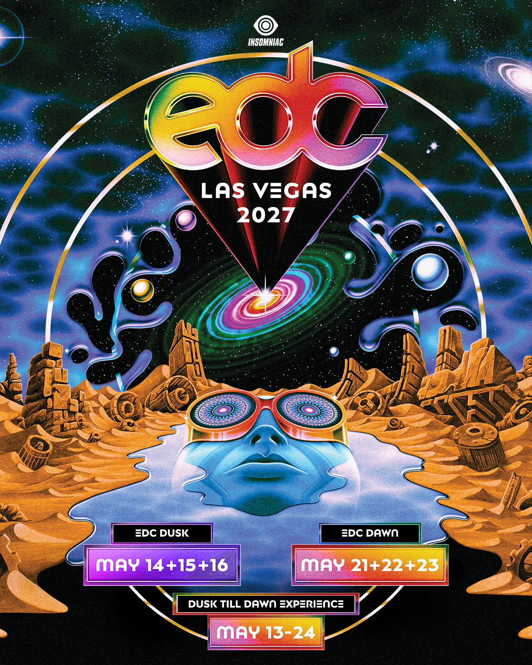 EDC Las Vegas apresenta o novo conceito “Dusk Till Dawn” para 2027: um festival de 12 dias dividido em dois finais de semana consecutivos