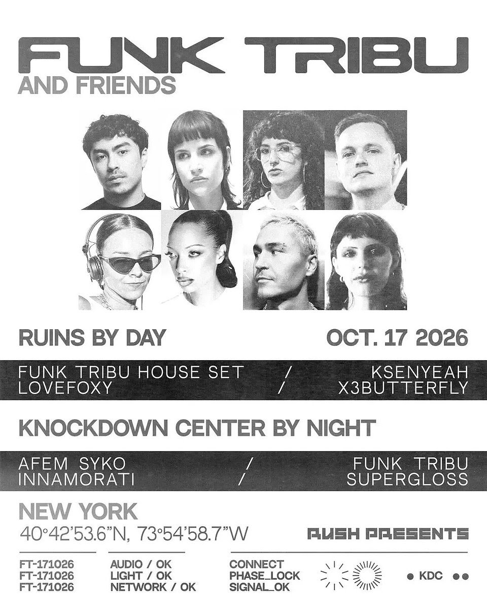 Funk Tribu retorna a Nova York para estreia no Knockdown Center com evento de 14 horas